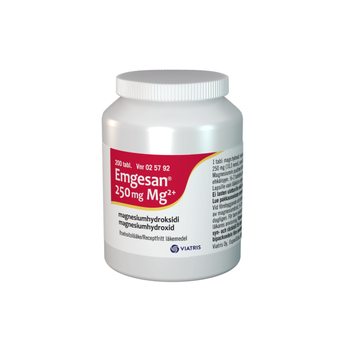EMGESAN tabletti 250 mg 200 kpl kuva 2