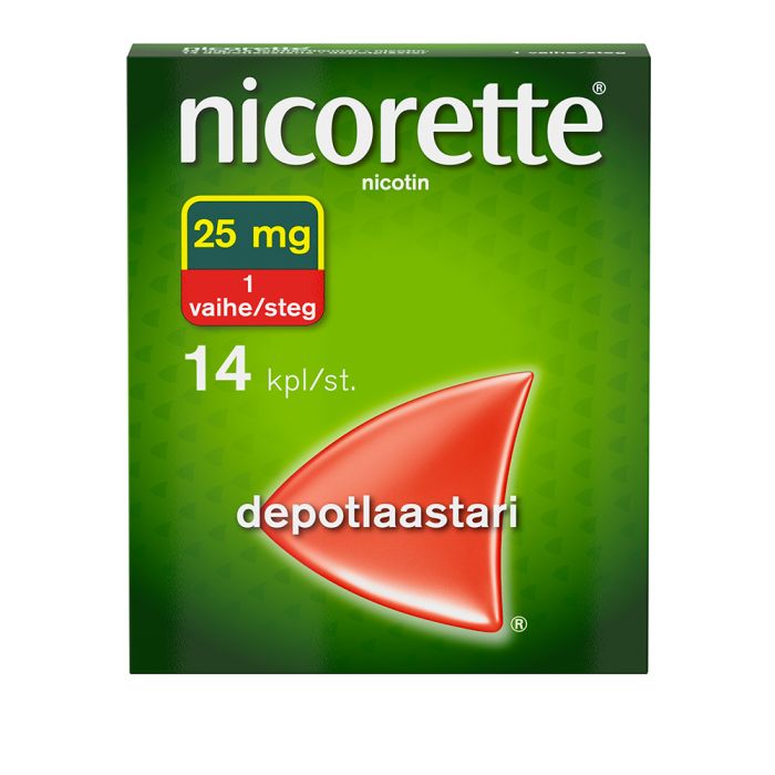 NICORETTE depotlaastari 25 mg/16 h 14 kpl kuva 8