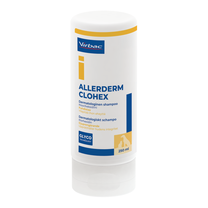 Allerderm Clohex Dermatologinen shampoo 250 ml kuva 2
