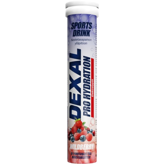 Dexal Pro Hydration pore metsämarja 18 kpl