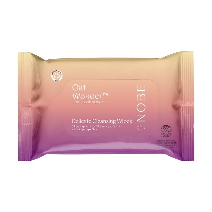 Nobe Oat Wonder Delicate Cleansing Wipes puhdistuspyyhe 25 kpl kuva 2
