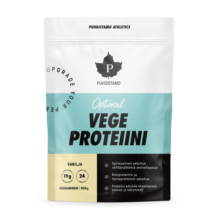 Puhdistamo Athletics Optimal Vegeproteiini Vanlija 600 g