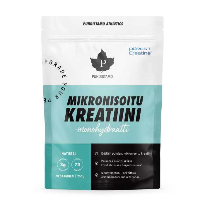 Puhdistamo Athletics Mikronisoitu Kreatiinimonohydraatti Pürest 250 g