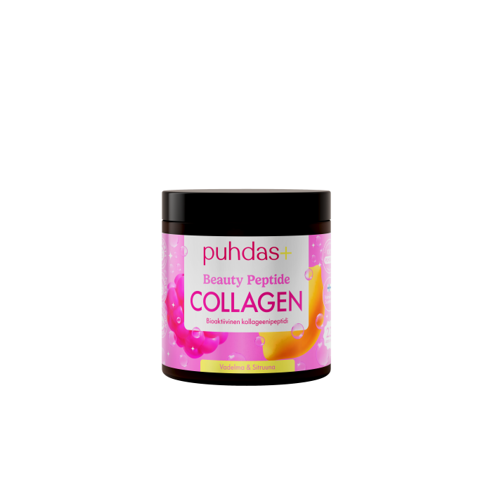 Puhdas+ Beauty Kollageenijauhe Vadelma-Sitruuna 80 g kuva 3