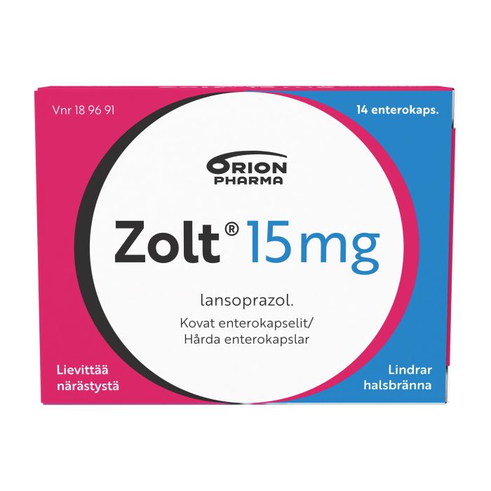 ZOLT enterokapseli, kova 15 mg 14 fol kuva 7