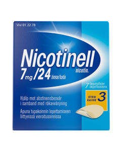 NICOTINELL depotlaastari 7 mg/24 h 7 kpl