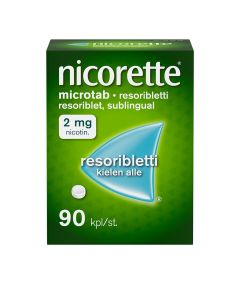 NICORETTE MICROTAB resoribletti 2 mg 90 fol