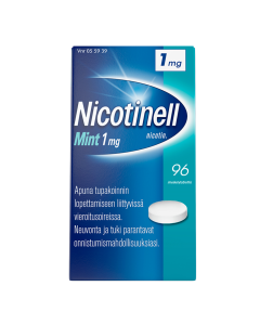NICOTINELL MINT imeskelytabletti 1 mg 96 fol