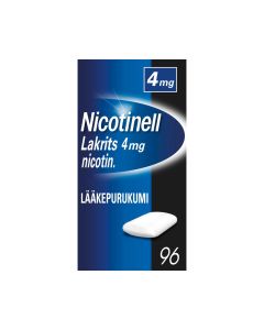 NICOTINELL LAKRITS lääkepurukumi 4 mg 96 fol
