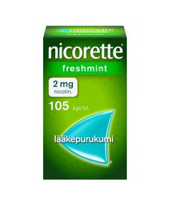 NICORETTE FRESHMINT lääkepurukumi 2 mg 105 fol