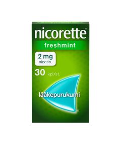 NICORETTE FRESHMINT lääkepurukumi 2 mg 30 fol