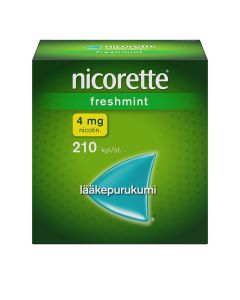 NICORETTE FRESHMINT lääkepurukumi 4 mg 210 fol
