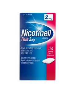 NICOTINELL FRUIT lääkepurukumi 2 mg 24 fol