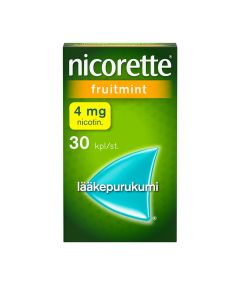 NICORETTE FRUITMINT lääkepurukumi 4 mg 30 fol