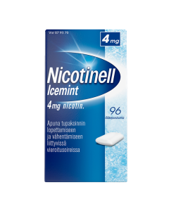NICOTINELL ICEMINT lääkepurukumi 4 mg 96 fol