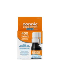 ZONNIC PEPPERMINT sumute suuonteloon, liuos 1 mg/suihke 2x15 ml 2 x 200 annosta