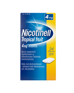 NICOTINELL TROPICAL FRUIT lääkepurukumi 4 mg 24 fol