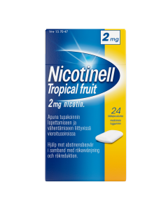NICOTINELL TROPICAL FRUIT lääkepurukumi 2 mg 24 fol