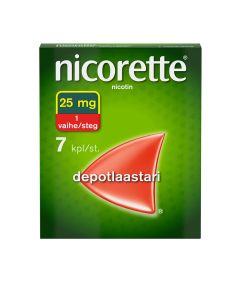 NICORETTE depotlaastari 25 mg/16 h 7 kpl