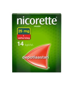 NICORETTE depotlaastari 25 mg/16 h 14 kpl