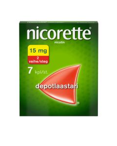 NICORETTE depotlaastari 15 mg/16 h 7 kpl