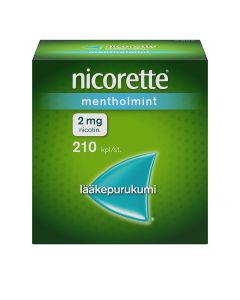 NICORETTE MENTHOLMINT lääkepurukumi 2 mg 210 fol