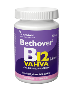 Bethover Vahva B12 Mansikka 30 tabl