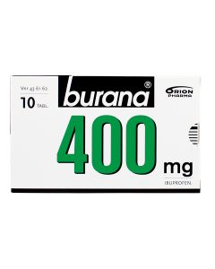 BURANA tabletti, kalvopäällysteinen 400 mg 10 fol