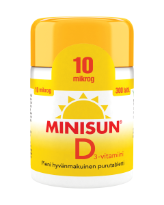 Minisun D-vitamiini 10 mikrog 300 purutabl