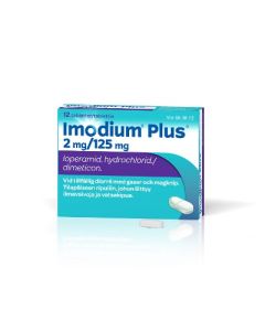IMODIUM PLUS tabletti 2/125 mg 12 fol