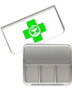 Minidosetti vihreä risti-logolla, 3 lokeroa X1 kpl