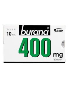 BURANA tabletti, kalvopäällysteinen 400 mg 10 fol