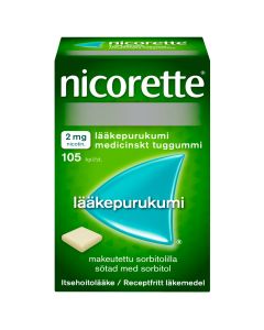 NICORETTE lääkepurukumi 2 mg 105 fol