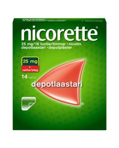 NICORETTE depotlaastari 25 mg/16 h 14 kpl