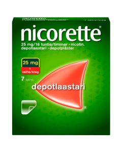 NICORETTE depotlaastari 25 mg/16 h 7 kpl