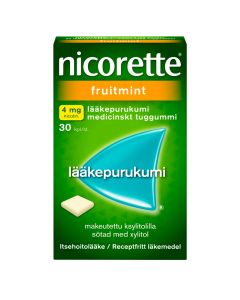 NICORETTE FRUITMINT lääkepurukumi 4 mg 30 fol