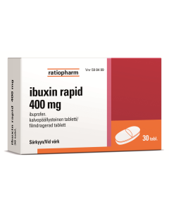 IBUXIN RAPID tabletti, kalvopäällysteinen 400 mg 30 fol