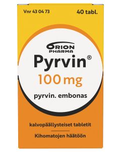 PYRVIN tabletti, kalvopäällysteinen 100 mg 40 kpl