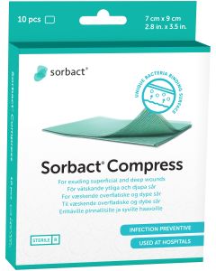Sorbact Compress 7 cm x 9 cm 98131 10 KPL