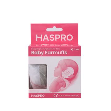 Haspro BABY vauvan/taaperon 0-3 v kuulosuojaimet pinkki 1 kpl