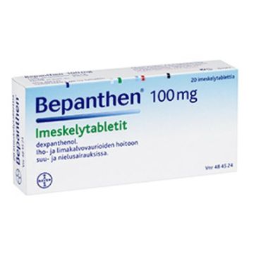 BEPANTHEN imeskelytabletti 100 mg 20 fol