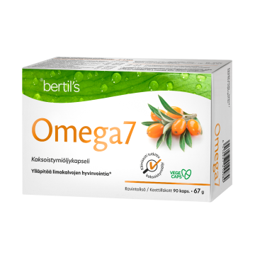 bertils Omega7 Tyrniöljykapseli 90 kaps