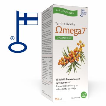 Omega7 Tyrni-oliiviöljy FIN 150 ml