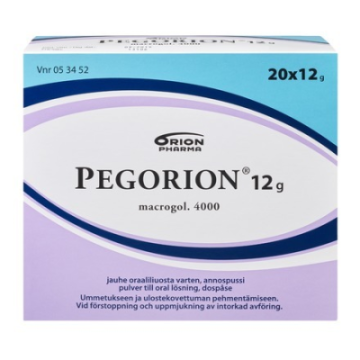 PEGORION jauhe oraaliliuosta varten, annospussi 12 g 20 x 12 g