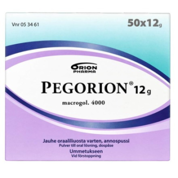 PEGORION jauhe oraaliliuosta varten, annospussi 12 g 50 x 12 g
