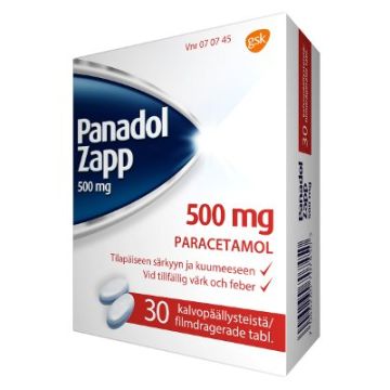 PANADOL ZAPP tabletti, kalvopäällysteinen 500 mg 30 fol