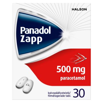 PANADOL ZAPP tabletti, kalvopäällysteinen 500 mg 30 fol