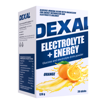 Dexal Electrolyte + Energy -glukoosi-elektrolyyttijuomajauhe 20 kpl