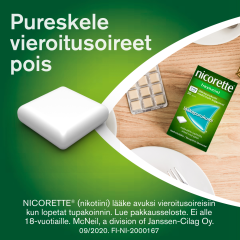 NICORETTE FRUITMINT lääkepurukumi 4 mg 105 fol