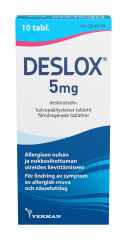 DESLOX tabletti, kalvopäällysteinen 5 mg 10 fol